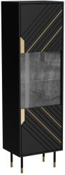  Cama MOUNTAIN display cabinet 54x40x180 black + gold Bufet