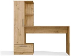 COSMO Oak Artisan Desk + Bookcase Set