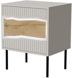  Cama Bedside cabinet, 2 pcs. INSERTO 50x40x61.5 cashmere + LED