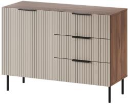 Cama Chest of drawers 2 ALMERA 104x42x75 walnut/cashmere Comoda