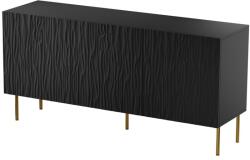  JUNGLE chest 152x40.5x74.5 matte black + golden legs Comoda