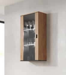  Cama hanging display cabinet SOHO lefkas oak/black Bufet