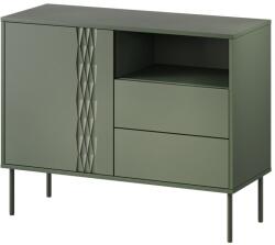  1D2S TRESSE chest of drawers 100x40x75 matte green Comoda