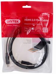 Unitek Hdmi Cable 2.0 4k60hz, Flat, 2m, C11063bk-2m