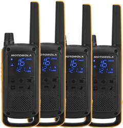 Motorola Talkabout T82 Extreme Quad Pack two-way radio 16 channels Black, Orange Statii radio