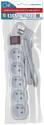 Esperanza ELK214W power extension 1.5 m 5 AC outlet(s) Indoor White