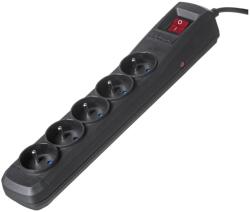 Activejet black power strip with cord ACJ COMBO 5G/5M/BEZP. AUTO/CZ