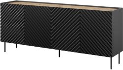  4D2SZ ONDA chest of drawers 200x45x85 black Comoda