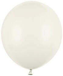  Világos krém pasztel latex lufi, 43 cm/ 1 db