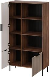  Cama 4 ALMERA bookcase 90x42x165 walnut/cashmere Raft
