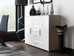 Cama living room sideboard UNI sonoma oak/white gloss Comoda