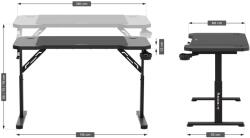Huzaro Hero 2.6 gaming desk Black