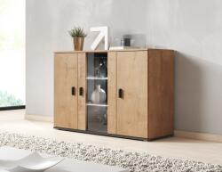 Cama sideboard 120 cm SOHO S7 lefkas oak/black Comoda