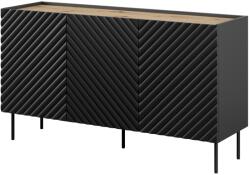  3D2SZ ONDA chest of drawers 150x45x85 black Comoda
