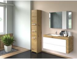 Topeshop S33 ARTISAN bathroom storage cabinet Oak
