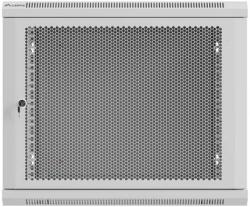  Wall-mounted rack cabinet 19" 9U 600x600 grey perforated door Lanberg (flat pack)