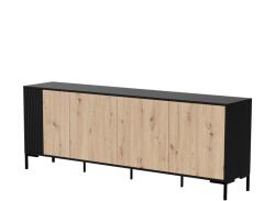 Cama MERCI chest of drawers 200 x 40 x 74 cm black/artisan oak Comoda