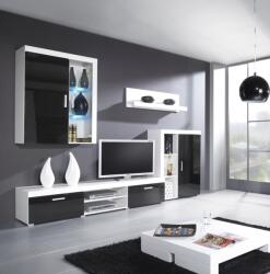  Cama hanging display cabinet SAMBA white/black gloss Bufet