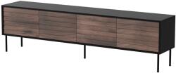  Cama CORTINA 4D TV cabinet 200x40x55 black/walnut