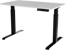  Desk with electric height adjustment MOON 121x67x72-120 Black/White