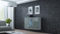 Cama Sideboard VIGO 90/120/38 white/grey glossy Comoda