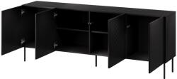  SIENA chest of drawers 200x40x75 matte black Comoda