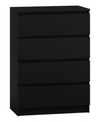 Topeshop M4 CZERŃ chest of drawers Comoda