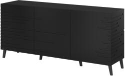  Nova chest of drawers 155x40x72 Black Mat Comoda