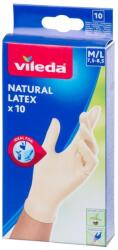 Vileda Natural Latex gloves, size S/M, 10 pairs