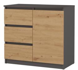 Topeshop 1D3S ANT/ART KPL chest of drawers Comoda