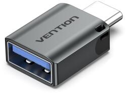 Vention USB-C Male to USB 3.0 Female OTG Adapter Gray Aluminum Alloy Type