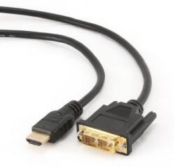 Gembird 1.8m, HDMI/DVI, M/M DVI-D Black