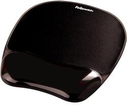 Fellowes CRYSTAL mouse and wrist pad gel, black Mouse pad