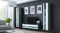  Cama TV stand VIGO NEW 30/140/40 grey/white gloss