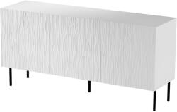  JUNGLE chest 152x40.5x74.5 white matt + black legs Comoda