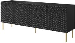  HOLE chest 190x40.5x74.5 cm matte black Comoda