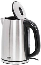 Adler AD 1340 electric kettle 1.7 L 2200 W Black, Silver Fierbator
