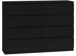 Topeshop M8 140 CZERŃ chest of drawers Comoda