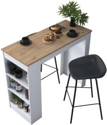 Hanah Home Kitchen Table Walnut White JA103 - 2345