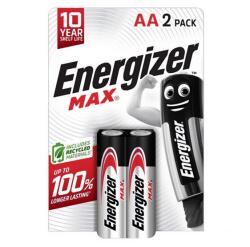 Energizer MAX tartós elem AA, alkáli, 2db/csomag E303327100 (E303327100)