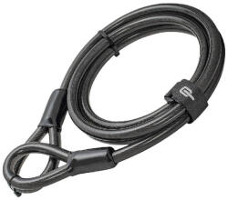 Hiplok 2MC duplahurkos kábelzár, 200 cm x 10 mm, fekete