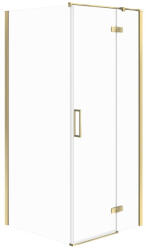 Cersanit Cabina de dus 80x80x195 cm, sticla securizata 6 mm, dreapta, Auriu, Cersanit Jota (S160-024)