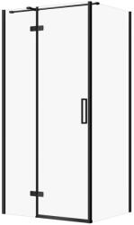Cersanit Cabina de dus 80x100x195 cm, sticla securizata 6 mm, negru, Cersanit Jota (S160-034)