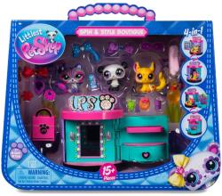 Littlest Pet Shop Set de joaca cu 3 figurine, Littlest Pet Shop, Spin & Style Boutique Figurina