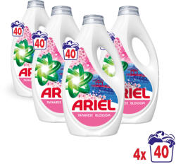 Ariel Folyékony Mosószer + Touch Of Lenor Japanese Blossom 4x1, 8 liter (160 mosás)