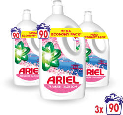 Ariel Folyékony Mosószer + Touch Of Lenor Japanese Blossom 3x4, 05 liter (270 mosás)