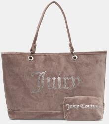 Juicy Couture vászontáska női velúr Kimberly - bézs Univerzális méret