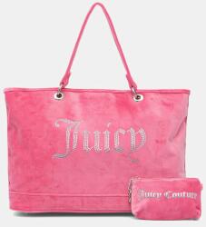 Juicy Couture vászontáska női velúr Kimberly - rózsaszín Univerzális méret