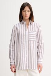 MM by Max Mara női vászon ing ULULO - barna 38