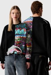 Sprayground oversize melegítőfelső pamut - fekete XXL